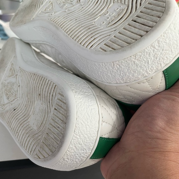 Green Ace Rhombus Gucci Sneakers Size 8 - Picture 5 of 5